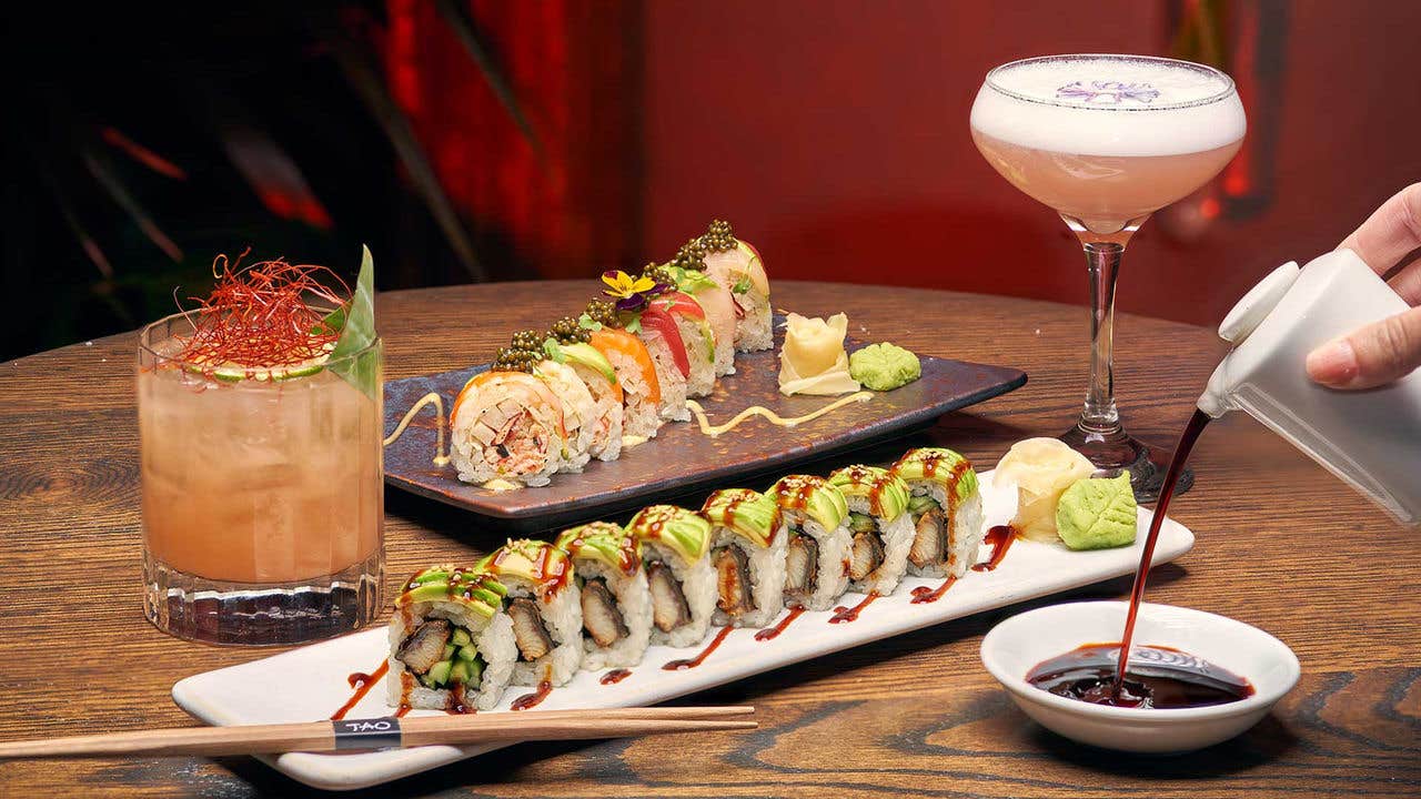 Sushi and cocktails from TAO Asian Bistro